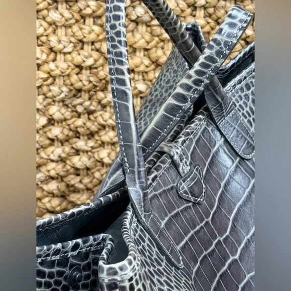 Longchamp Roseau Tote Crocodile-Embossed Leather - Picture 3 of 11